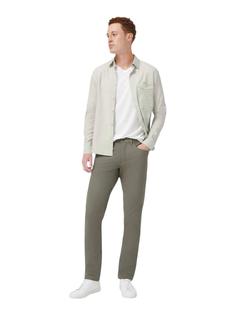 Lululemon ABC Pant Classic Warpstreme 32" inseam Grey Sage men’s size 34